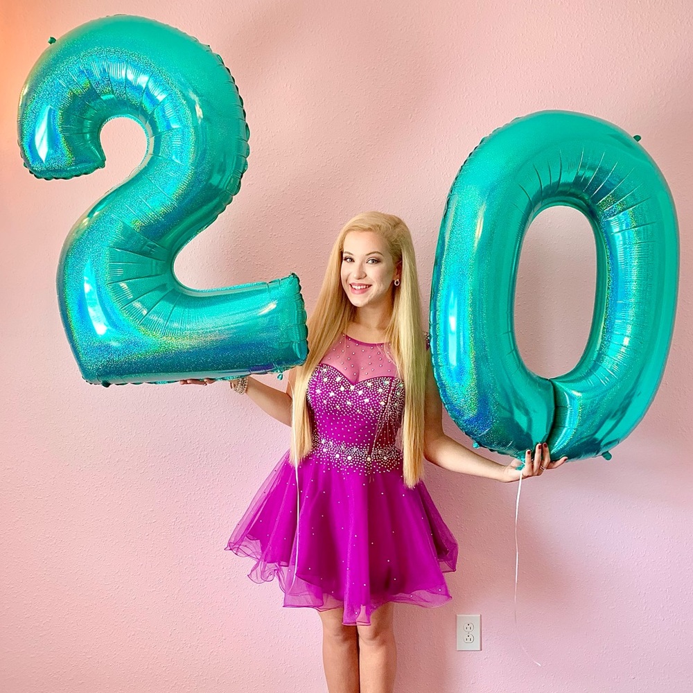 Purple Homecoming Dress - Picture 2 of 4